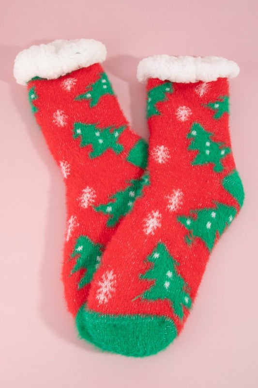 Santa Claus Christmas Theme Thick Warm Socks