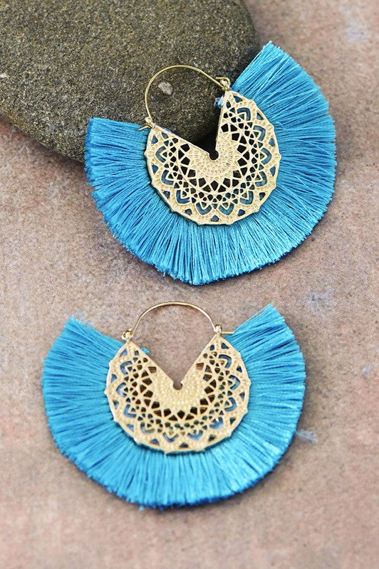 Tassel Hoop Earrings