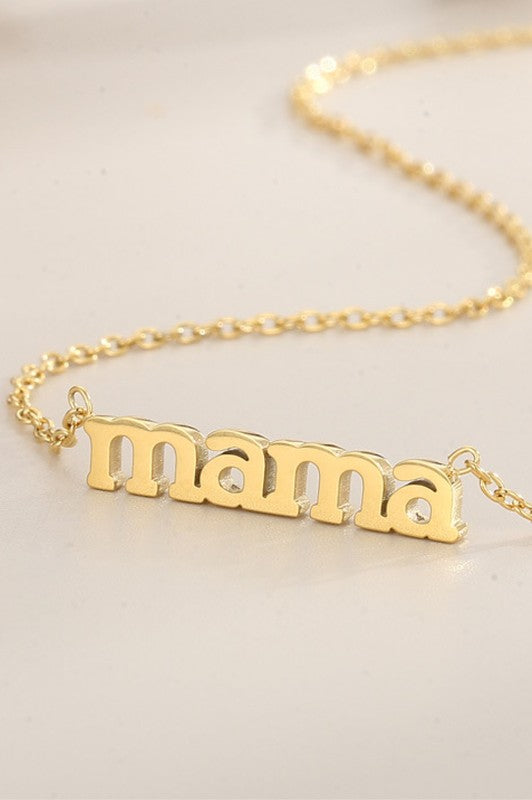 18k Non-tarnish Stainless Steel Chain Necklace (Mama)