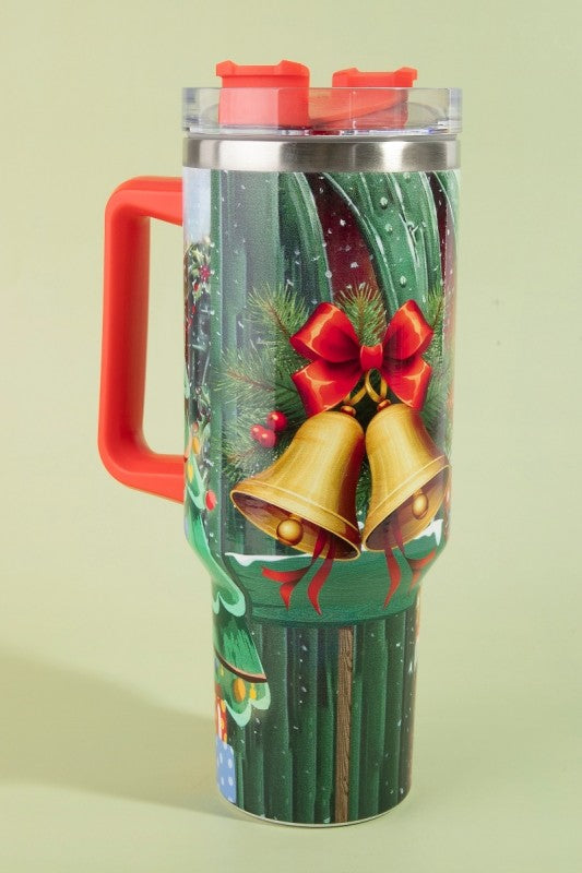Santa Claus Painting Christmas Themed 40oz Tumbler