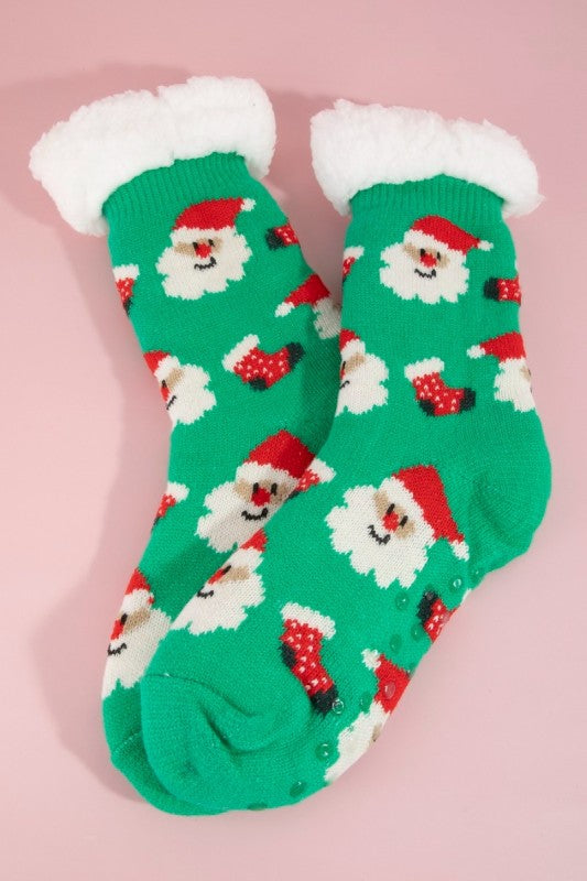 Christmas Theme Snowman Thick Warm Socks