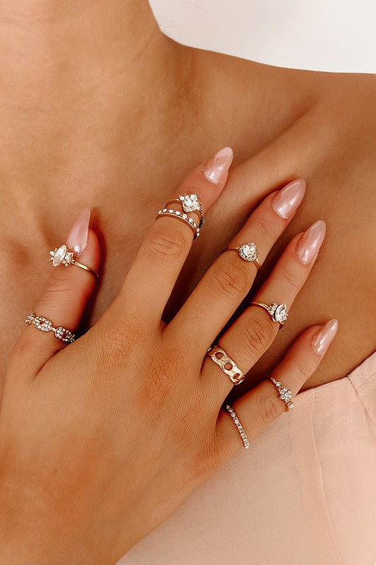 9 Piece Ring Set (Gold)